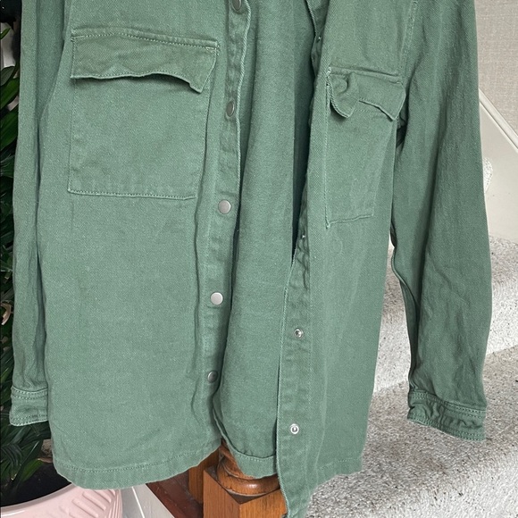 Luvamia Bohemian Green Denim Layering Jacket - Picture 6 of 12